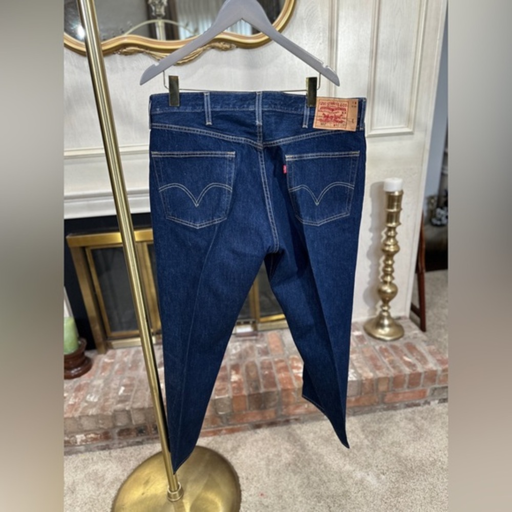 Levi’s 501-0115 Men’s Jeans W40 L30 Dark Wash Button Fly Straight Leg Colombia‎ - Picture 6 of 11